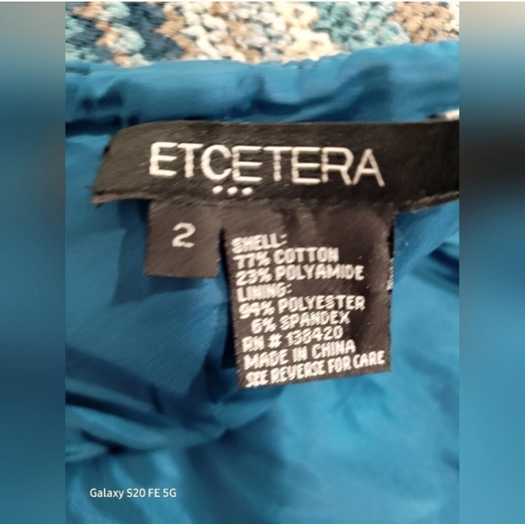 Etcetera New Quebec Chevron Geometric Sweater Knit Pencil Skirt Eccoci Carlisle - Picture 4 of 5